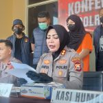 Konferensi Pers Pengungkapan Kasus Investasi Zahra Berkah di Polres Ternate.